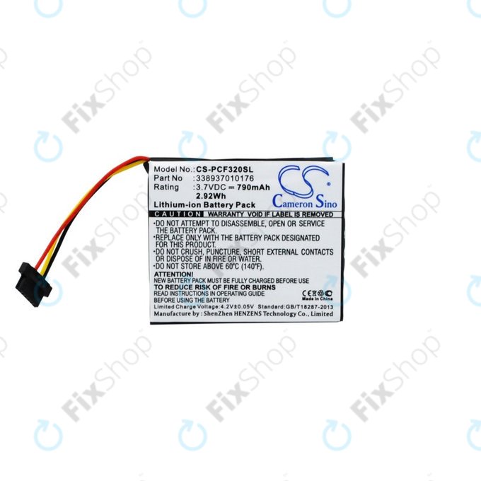 Akkumulátor Pioneer AVIC-F320BT, 790mAh, Li-Ion, 3.7V, 338937010176, HQ