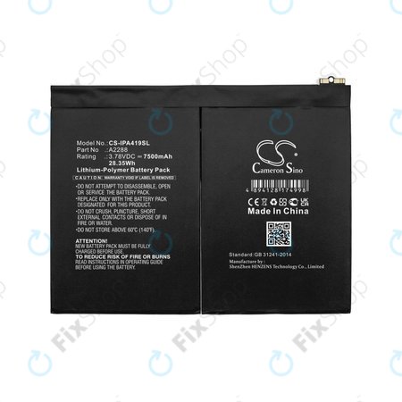 Apple iPad Air (4th Gen 2020), (5th Gen 2022), 11 (2024) - Akkumulátor A2288 7500mAh HQ