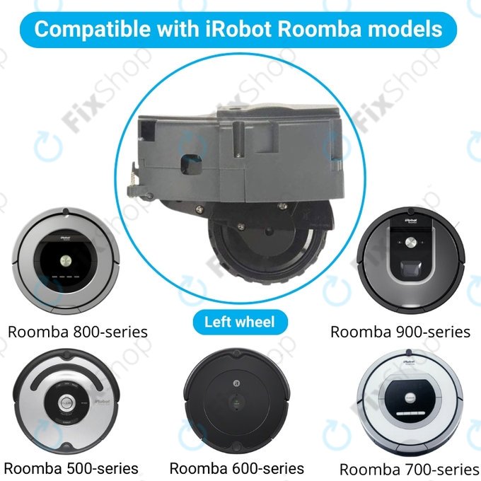 iRobot Roomba 500, 600, 700, 800, 900-series - Kerék Motorral (Bal)