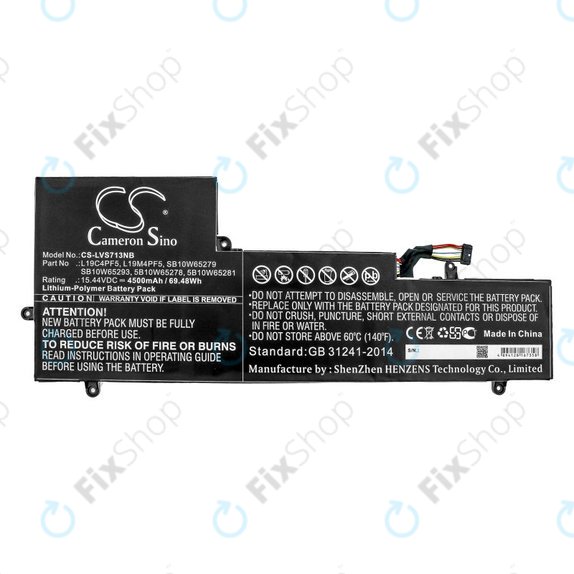 Akkumulátor Lenovo Yoga Slim 7-15IIL, 4500mAh, Li-Pol, 15.44V, L19C4PF5, HQ