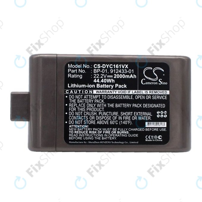 Dyson DC12, DC16 - Battery BP-01, 912433-01 Li-Ion 22.2V 2000mAh HQ