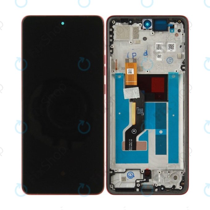 Kijelző Motorola Moto G86 5G, Érintőüveg kerettel, Chrysanthemum, 5D68C30477, Genuine Service Pack