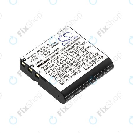 Akkumulátor Casio Exilim Ex-FC100, 1100mAh, Li-Ion, 3.7V, NP-40, HQ
