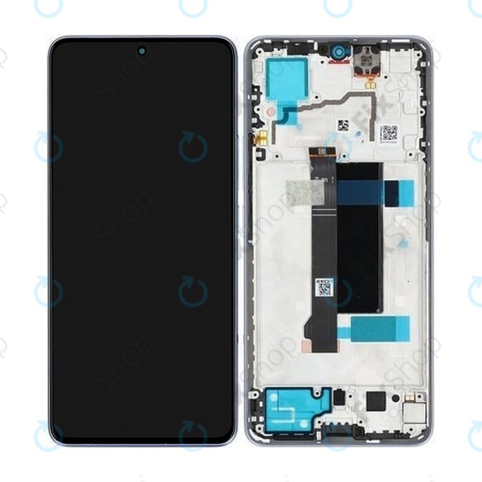 Xiaomi Redmi Note 13 Pro 5G 2312DRA50C - LCD Kijelző + Érintőüveg + Keret (Midnight Black) - 5600030N1600 Genuine Service Pack