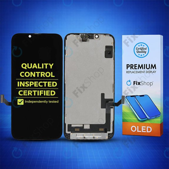 Kijelző Soft OLED iPhone 14, Érintőüveg kerettel, FixPremium