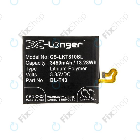 Akkumulátor LG G8S ThinQ, ThinQ Global, 3450mAh, Li-Pol, 3.85V, BL-T43, HQ