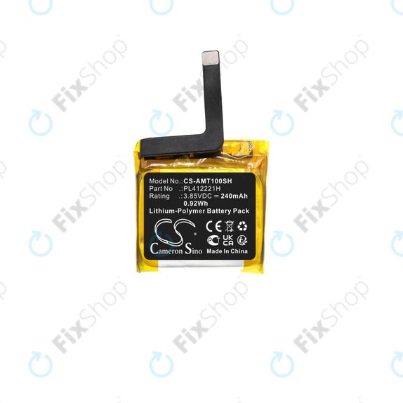Akkumulátor Amazfit GTS, 240mAh, Li-Pol, 3.85V, PL412221H, HQ