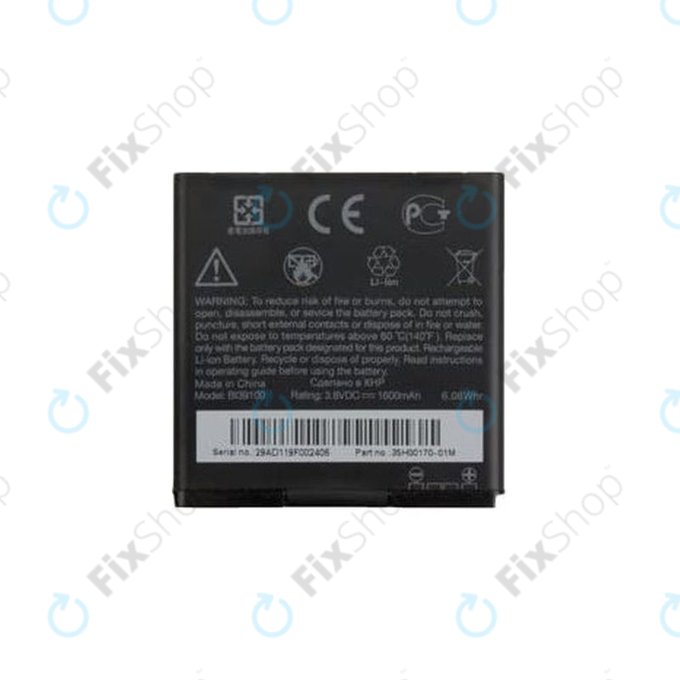 HTC Sensation XL - Akkumulátor BI39100 1600mAh