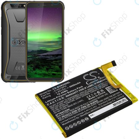 Akkumulátor Blackview BV5500, 4000mAh, Li-Pol, 3.85V, 416078PH, HQ