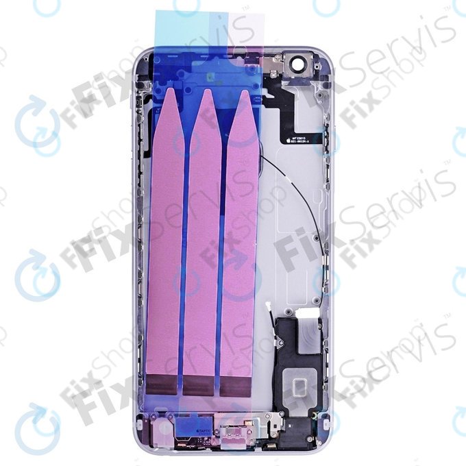 Apple iPhone 6S Plus - Hátsó Ház Apró Alkatrészekkel (Silver)