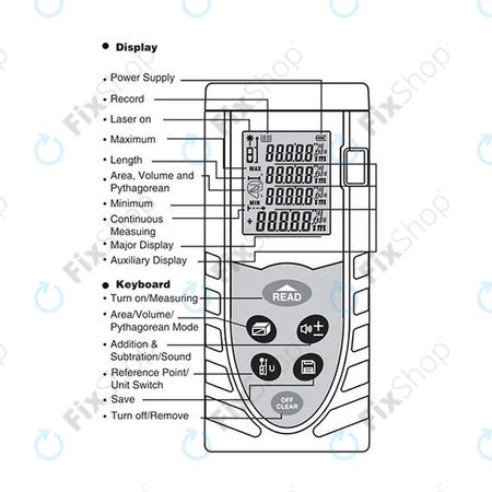 SNDWay SW-M60 - Nagy Pontosságú Lézeres Elektronikus Vonalzó (60m)