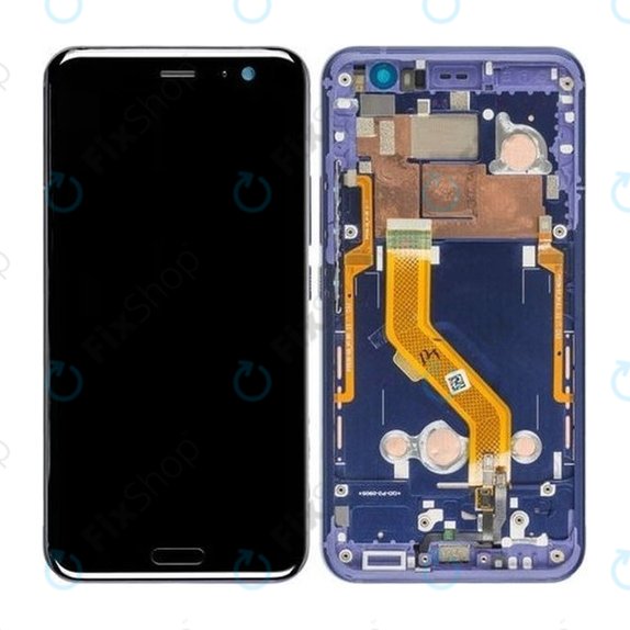 HTC U11 - LCD Kijelző + Érintőüveg + Keret (Blue) TFT