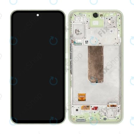 Samsung Galaxy A54 5G A546B - LCD Kijelző + Érintőüveg + Keret (Light Green) - GH82-31231C, GH82-31232C Genuine Service Pack