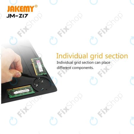 Jakemy JM-Z17 - ESD Hőálló Szilikon Alátét - 36 x 26cm + Mágneses Alátét