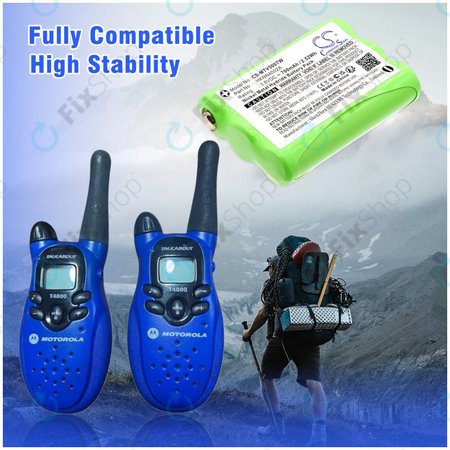 Akkumulátor Motorola Talkabout T280, T200, T82, T82 Extreme, 700mAh, Ni-MH, 3.6V, HKNN4002A, HQ