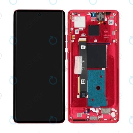 Motorola Edge 40 - LCD Kijelző + Érintőüveg + Keret (Viva Magenta) - 5D68C22712 Genuine Service Pack