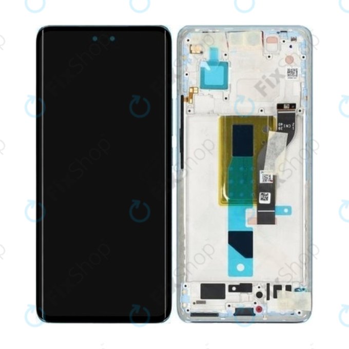 Xiaomi 13 Lite - LCD Kijelző + Érintőüveg + Keret (Lite Blue) - 5600040L9S00 Genuine Service Pack