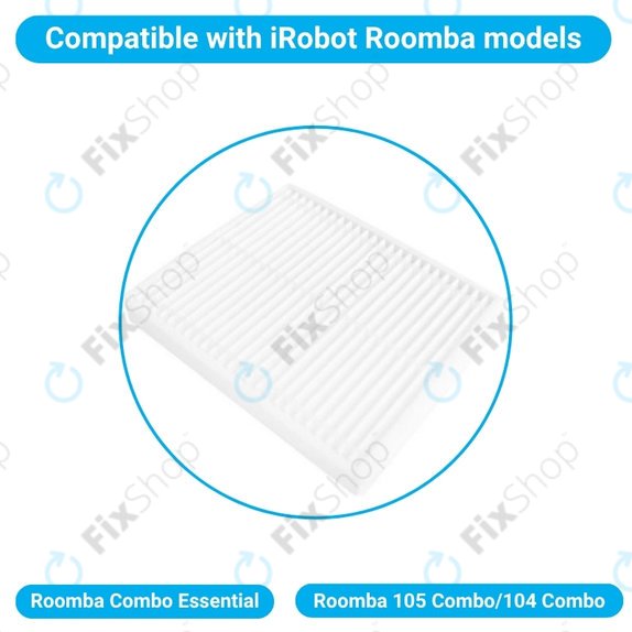 Porszűrő, 2 db iRobot Roomba Combo Essential, Roomba 105 Combo, 104 Combo