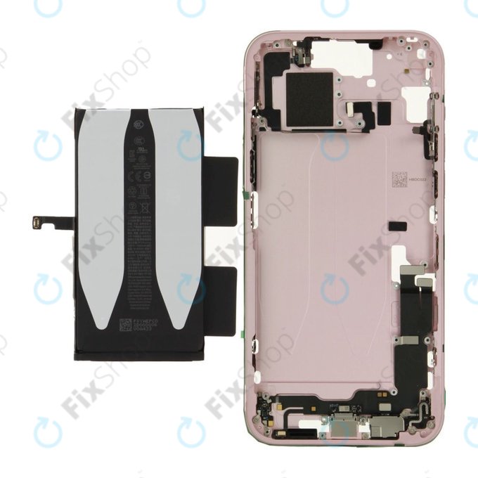 Középső keret akkumulátorral | iPhone 15 Plus | Pink | ZD076-00675 | Genuine Apple