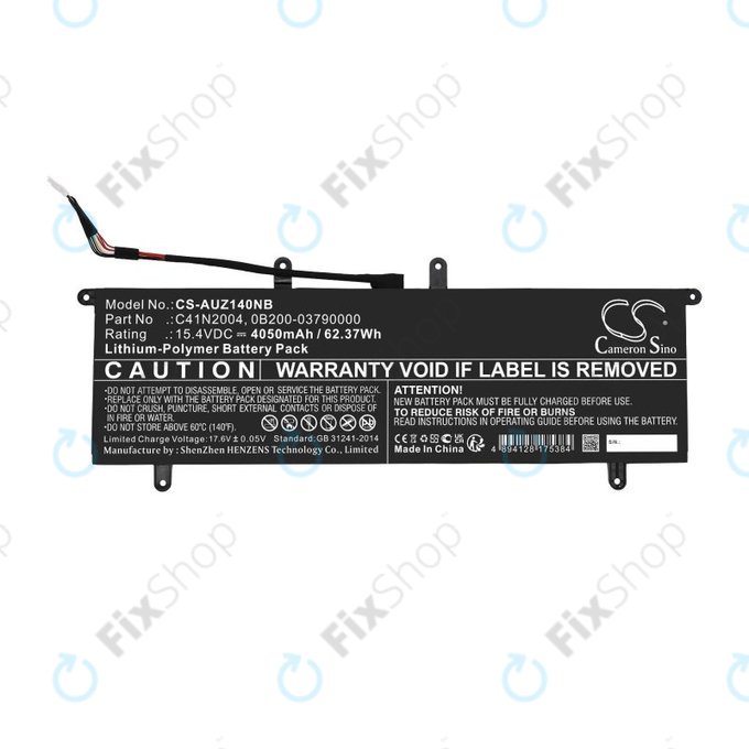 Akkumulátor Asus ZenBook DUO 14, 4050mAh, Li-Pol, 15.4V, C41N2004, HQ