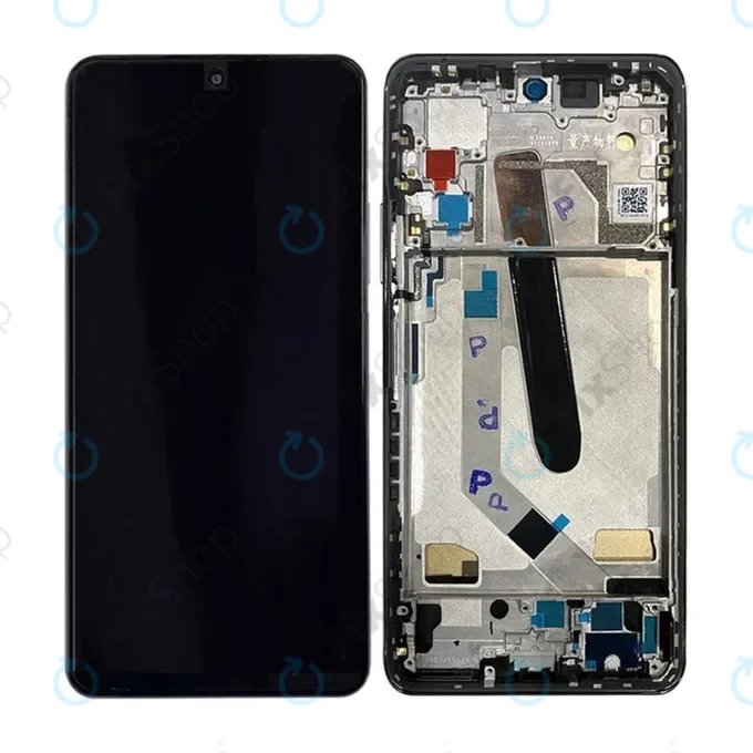 Xiaomi Mi 11i M2012K11G - LCD Kijelző + Érintőüveg + Keret (Black) TFT