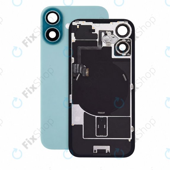 Hátsó ház üveg iPhone 16 készülékhez, Teal, Pulled A