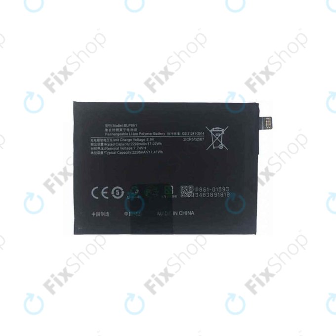 OnePlus Nord 2T CPH2399 CPH2401 - Akkumulátor BLP861 4500mAh
