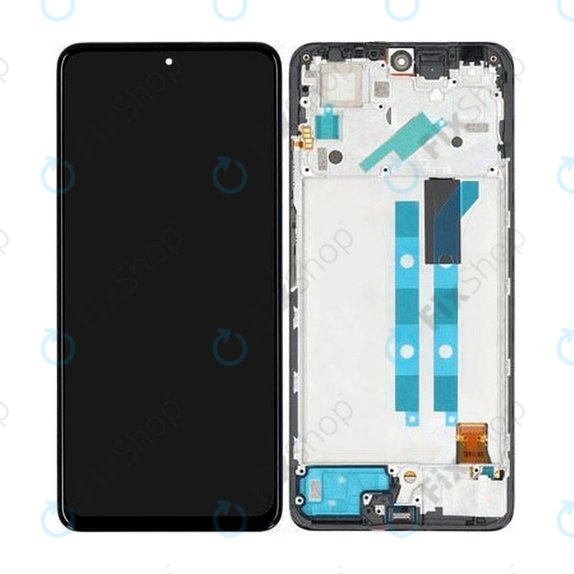 Xiaomi Redmi Note 11 Pro 4G, 5G - LCD Kijelző + Érintőüveg + Keret (Graphite Grey) - 5600010K6S00, 5600010K6T00 Genuine Service Pack