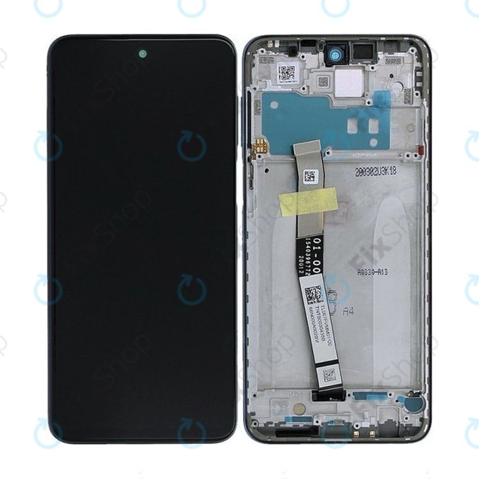 Xiaomi Redmi Note 9S - LCD Kijelző + Érintőüveg + Keret (Interstellar Grey) - 560004J6A100 Genuine Service Pack