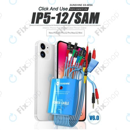 SunShine SS-905A - Tápkábel Készlet (iPhone 5S - 12 Pro Max, Samsung)