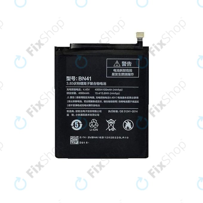 Xiaomi Redmi Note 4 MTK - Akkumulátor BN41 4100mAh