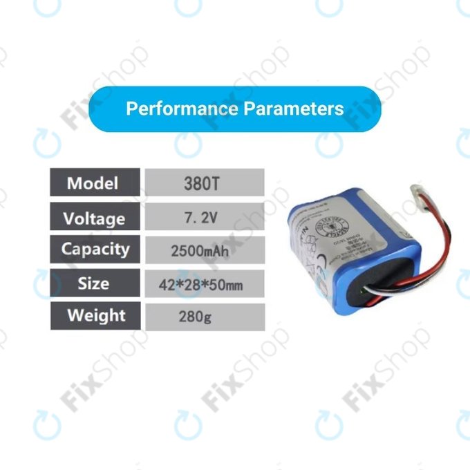 iRobot Braava 2000, 300, 380, 380T, 381, 390, Mint 5200, Mint Plus 5200, Proscenic JOJO Professional - Akkumulátor GPRHC202N026, 4409709, W206001001399 Ni-MH 7.2V 2500mAh