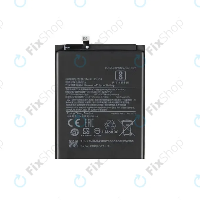Xiaomi Redmi 9, 9A, Note 9 - Akkumulátor BN54 5020mAh