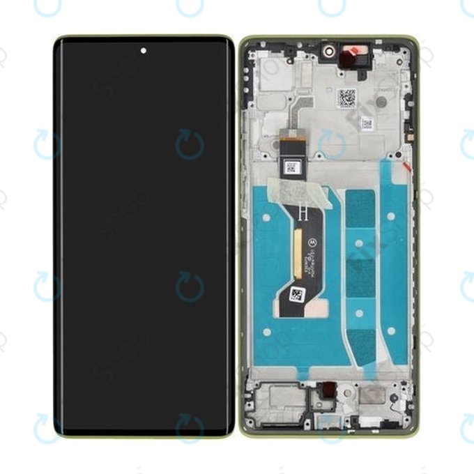 Motorola Moto G85 5G - LCD Kijelző + Érintőüveg + Keret (Olive Green) - 5D68C24855 Genuine Service Pack