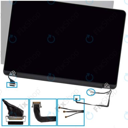 Apple MacBook Pro 13" A1502 (Late 2013 - Mid 2014) - LCD Kijelző + Előlapi Üveg + Fedőlap Refurbished