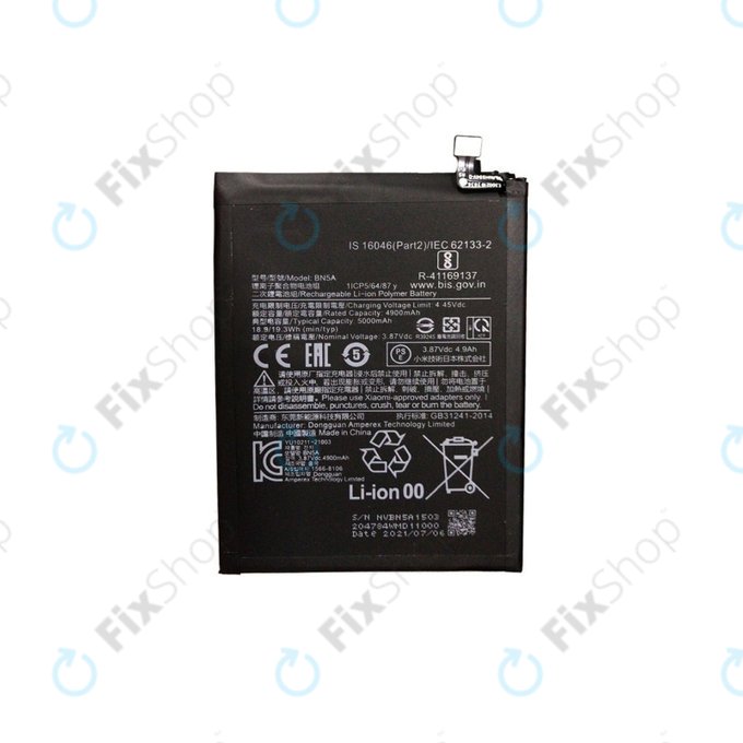 Xiaomi Poco M3 Pro, Redmi 10 (2022) - Akkumulátor BN5A 5000mAh