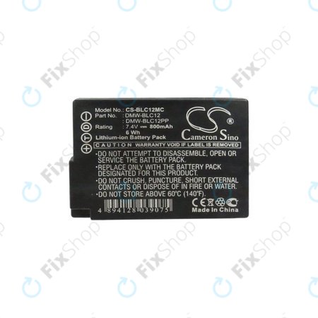 Leica Q, V-Lux 4 - Akkumulátor BP-DC12 Li-Ion 800mAh HQ