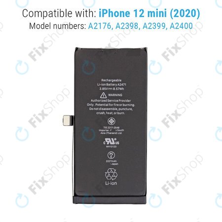 Apple iPhone 12 Mini - Akkumulátor 2227mAh FixPremium