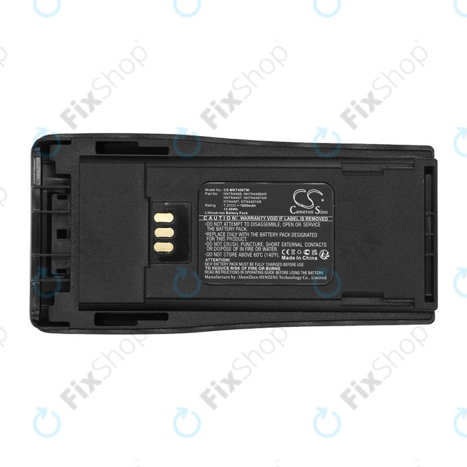 Akkumulátor Motorola CP140, 150, 160, 200, DP1400, GP3188, 1800mAh, Li-Ion, 7.2V, NNTN4496, HQ