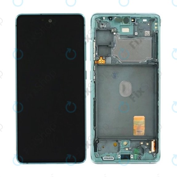 Samsung Galaxy S20 FE G780F - LCD Kijelző + Érintőüveg + Keret (Cloud Mint) - GH82-24220D, GH82-31328D, GH82-31329D, GH82-24219D Genuine Service Pack