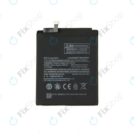 Xiaomi Redmi Note 5A, Mi A1(5x), Redmi S2 (Redmi Y2) - Akkumulátor BN31 3080mAh