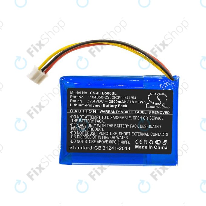 Akkumulátor Philips Fidelio B5/12, Fidelio HTL9100, Fidelio HTL9300, 2500mAh, Li-Pol, 7.4V, 104050-2S, HQ