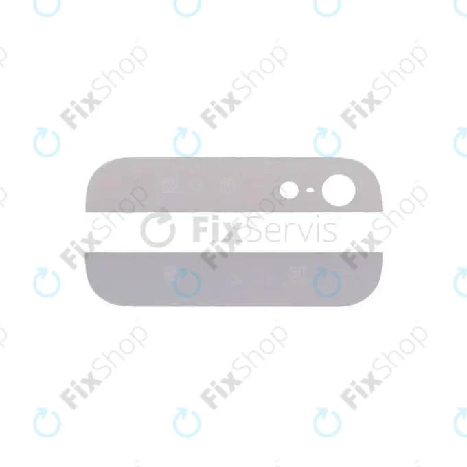 Apple iPhone 5 - Hátsó Üveg Burkolat (White)