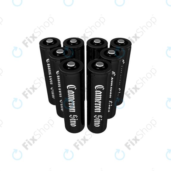 Újratölthető akkumulátor, CameronSino AA, 8 db, 2200mAh, Ni-MH, 1.2V, –, HQ