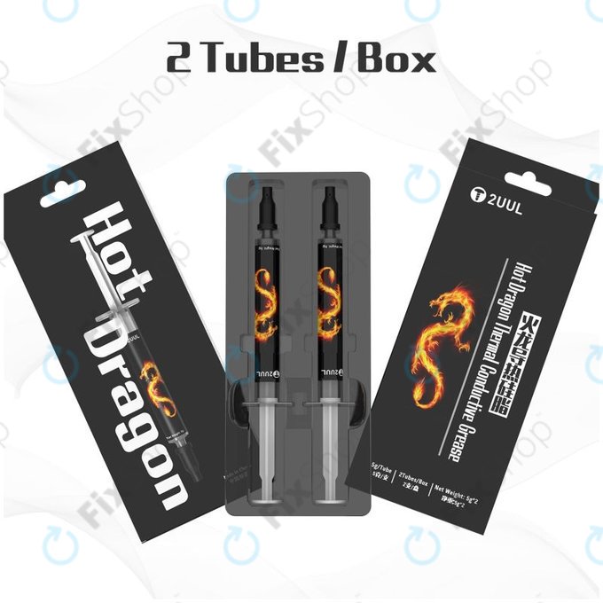 2UUL Hot Dragon - Hűtőpaszta Forgácsjavításhoz (2db)