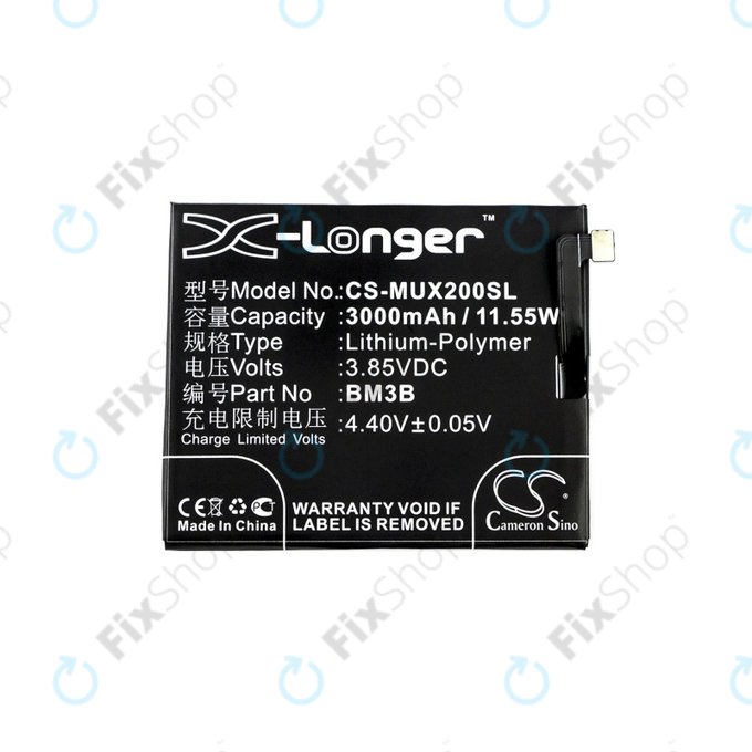 Xiaomi Mi Mix 2, 2S - Akkumulátor BM3B 3000mAh HQ
