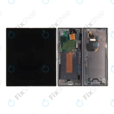 Samsung Galaxy Z Fold 6 F956B - LCD Kijelző + Érintőüveg + Keret (Silver Shadow) - GH82-35042A Genuine Service Pack