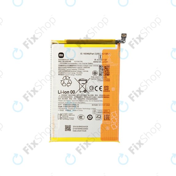 Akkumulátor Xiaomi 14C 4G, POCO C75, BN5X, 1330101000187A, Genuine Service Pack
