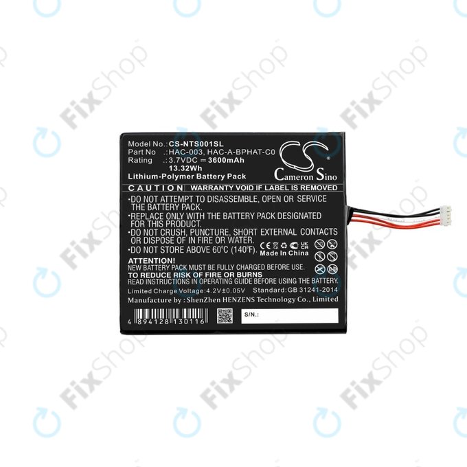 Nintendo Switch - Akkumulátor HAC-003 3600mAh HQ