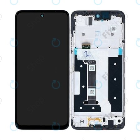 Motorola Moto G35 5G - LCD Kijelző + Érintőüveg + Keret (Black) - 5D68C28856 Genuine Service Pack